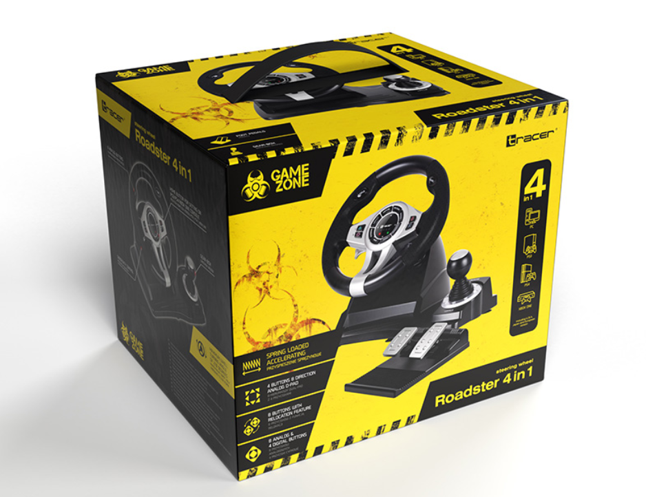 Tracer 46524 Steering Wheel Roadster 4 in 1