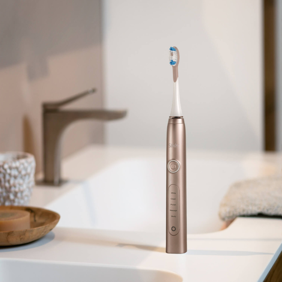 Silkn Sonic Smile SS1PEUP001 Rose Gold Elektriskā Zobu Birste