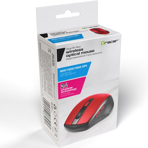 Tracer 46750 Deal RF Nano USB Raudona Belaidė Pelė