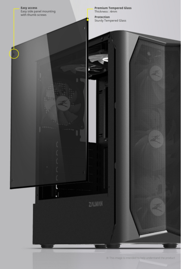 Zalman N4 Rev.1 ATX, RGB fan x6