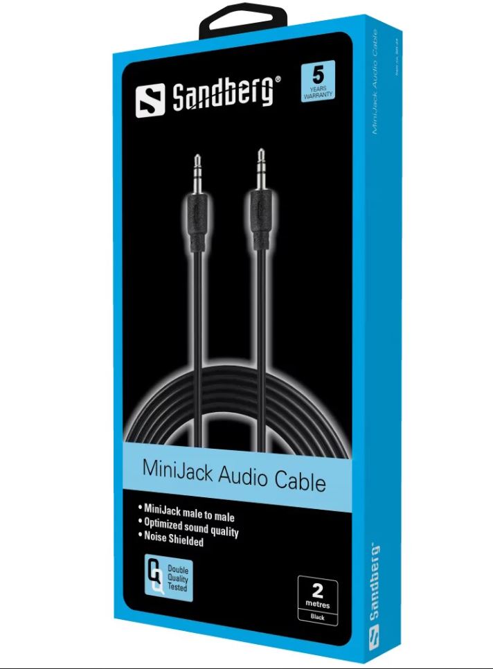 Sandberg 501-24 MiniJack Cable M-M 2m