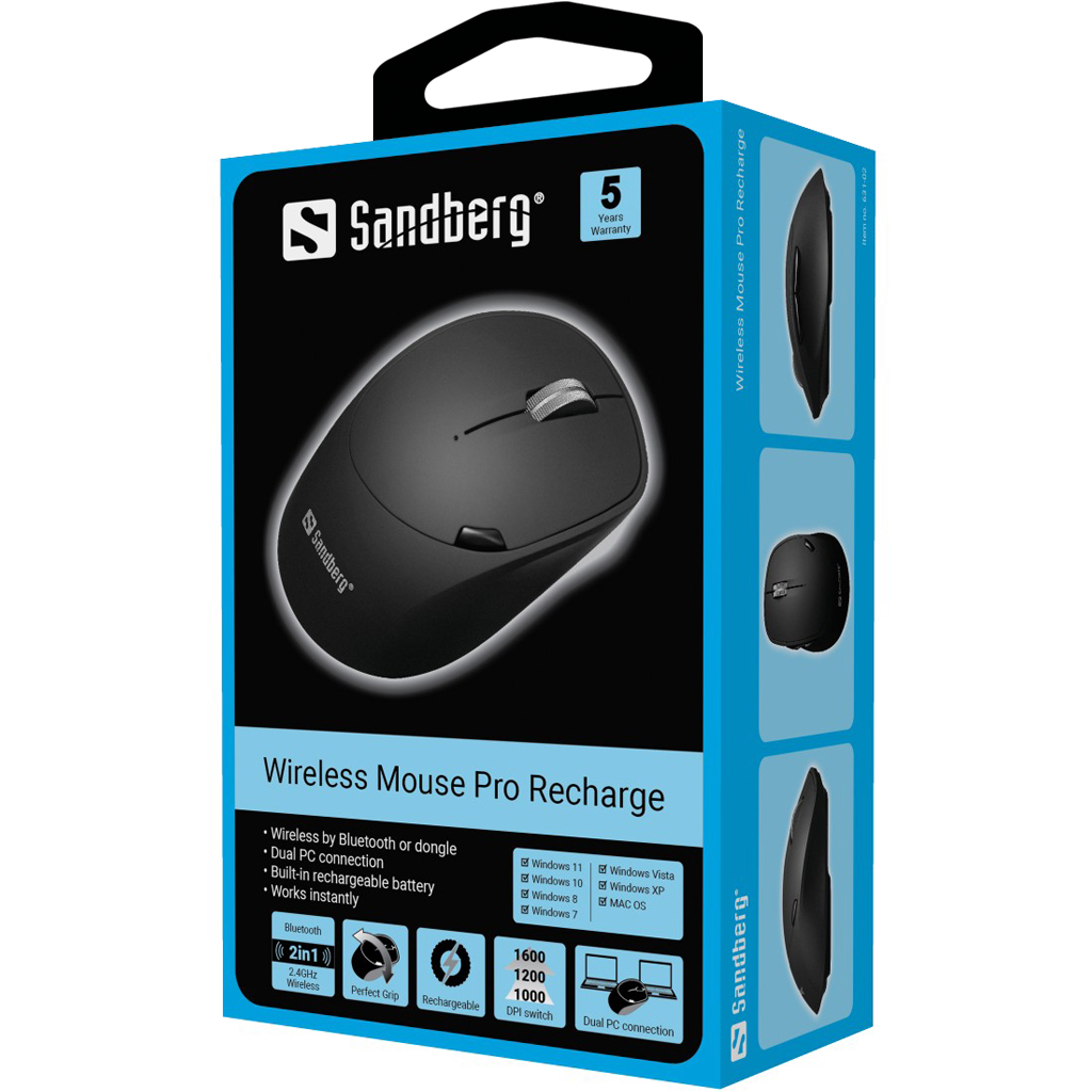 Sandberg 631-02 Wireless Mouse Pro Recharge