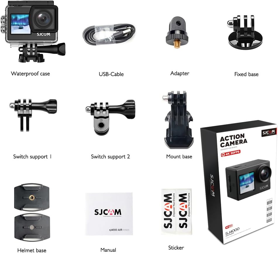 SJCAM SJ4000 Dual Screen Black