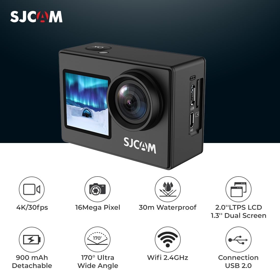 SJCAM SJ4000 Dual Screen Black