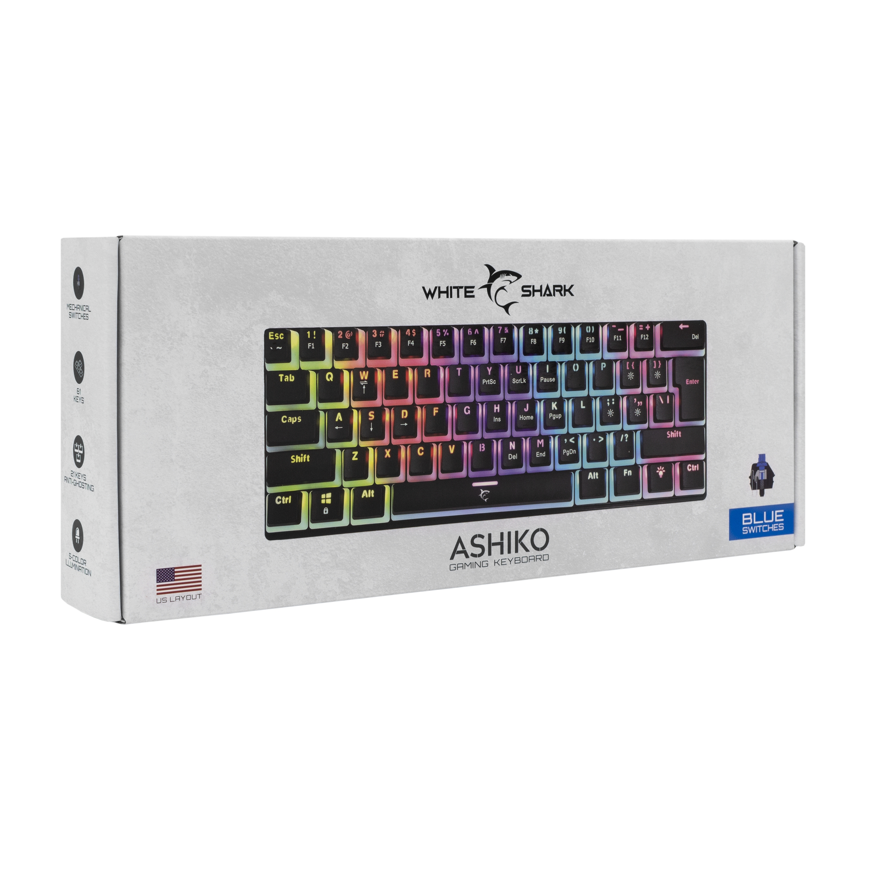 White Shark GK-2202 Ashiko Black/Blue US