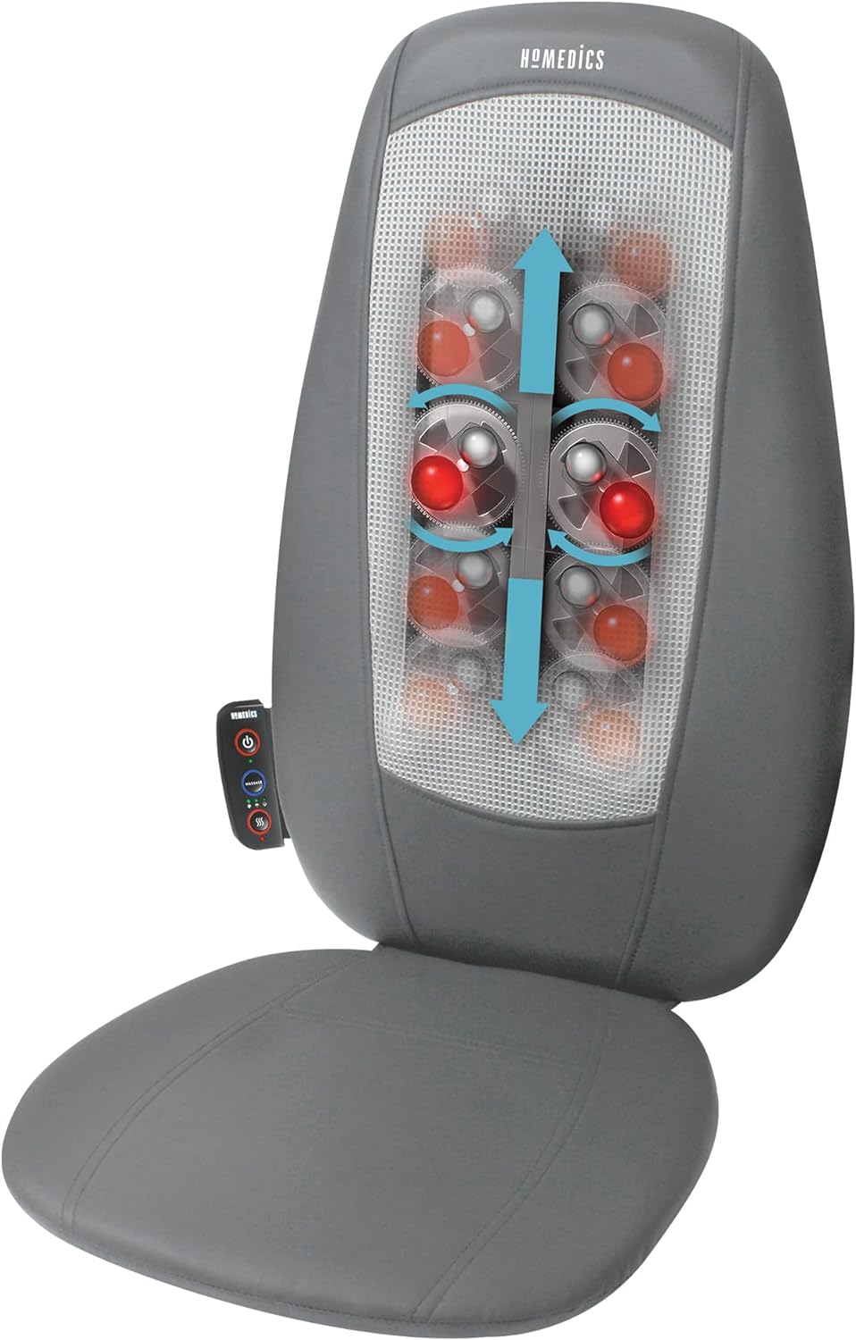 Homedics SBM-180H-EU Shiatsu Massage Chair for Back and Shoulders with Heat