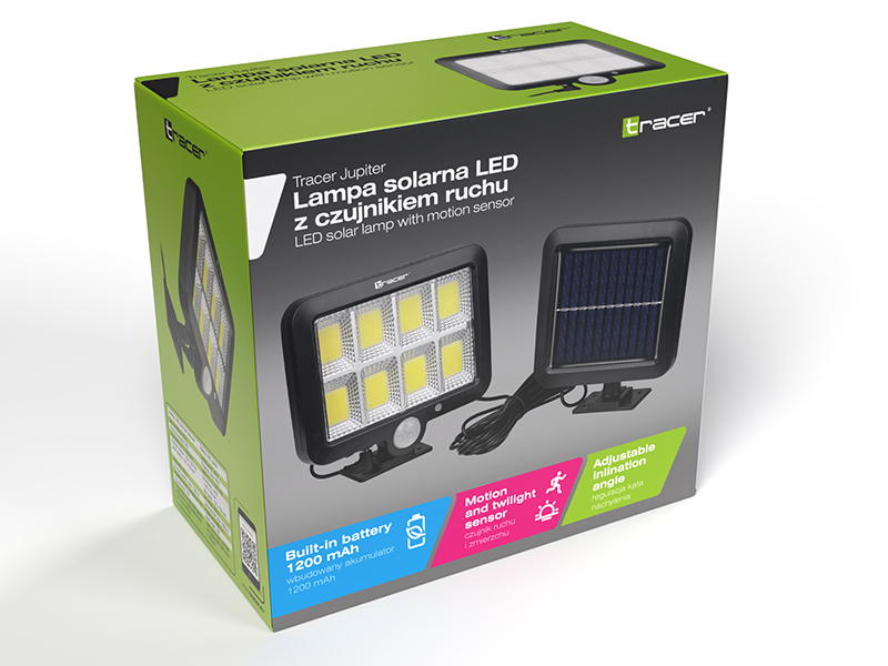Tracer 47192 Jupiter LED solar lamp with motion sensor