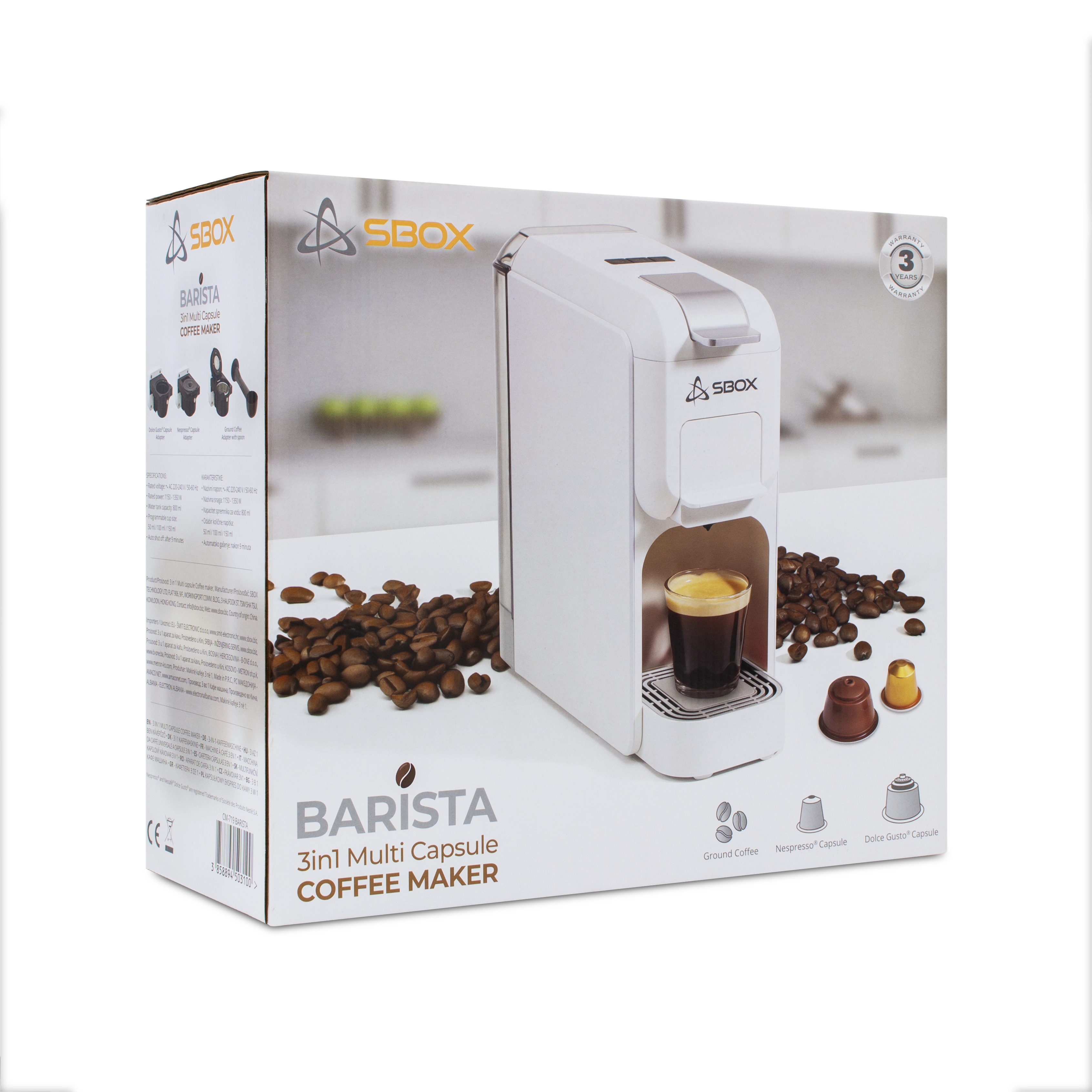 Sbox CM-719 Barista White