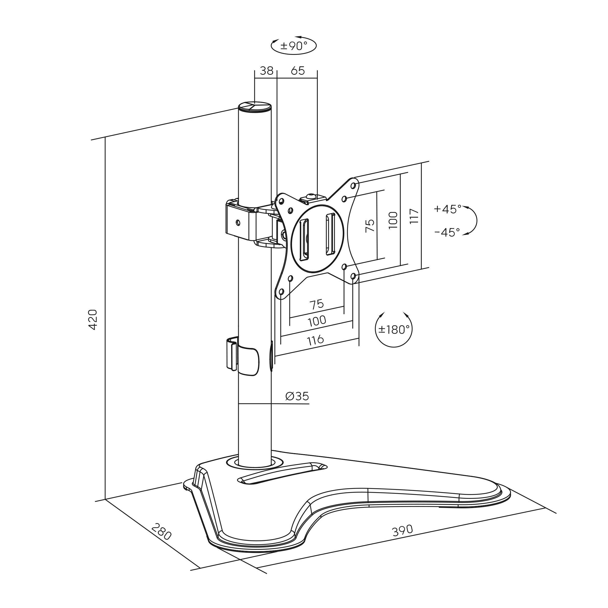 Sbox LCD-F012-2 (17-32/9kg/100x100)