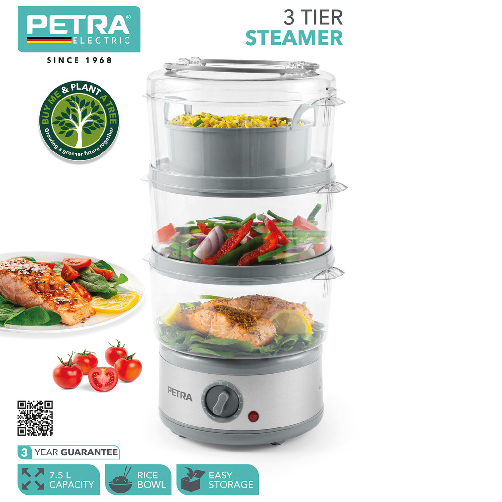 Petra PT2726ZV2HEVDEV2 3 Tier Steamer