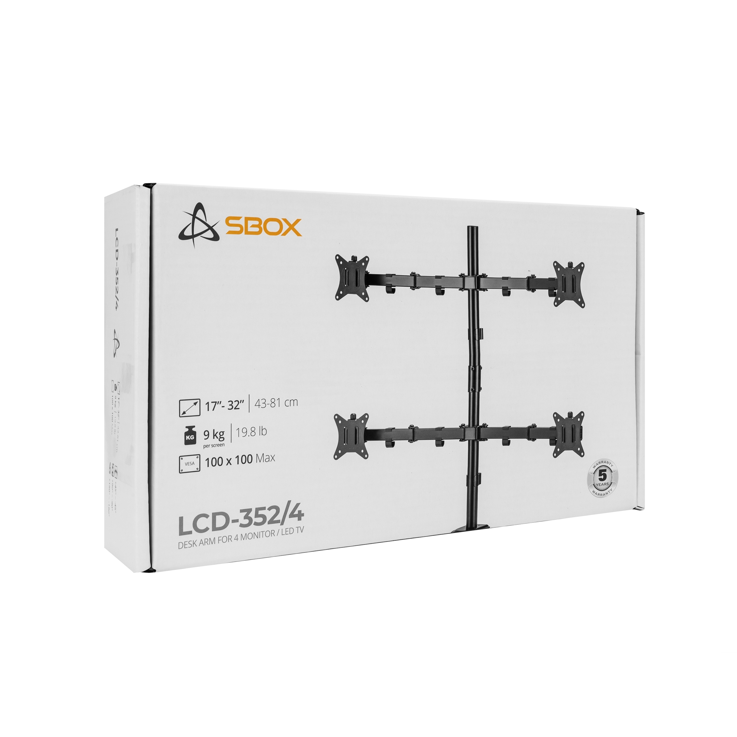 Sbox LCD-352/4-2 (17-32/4x9kg/100x100)
