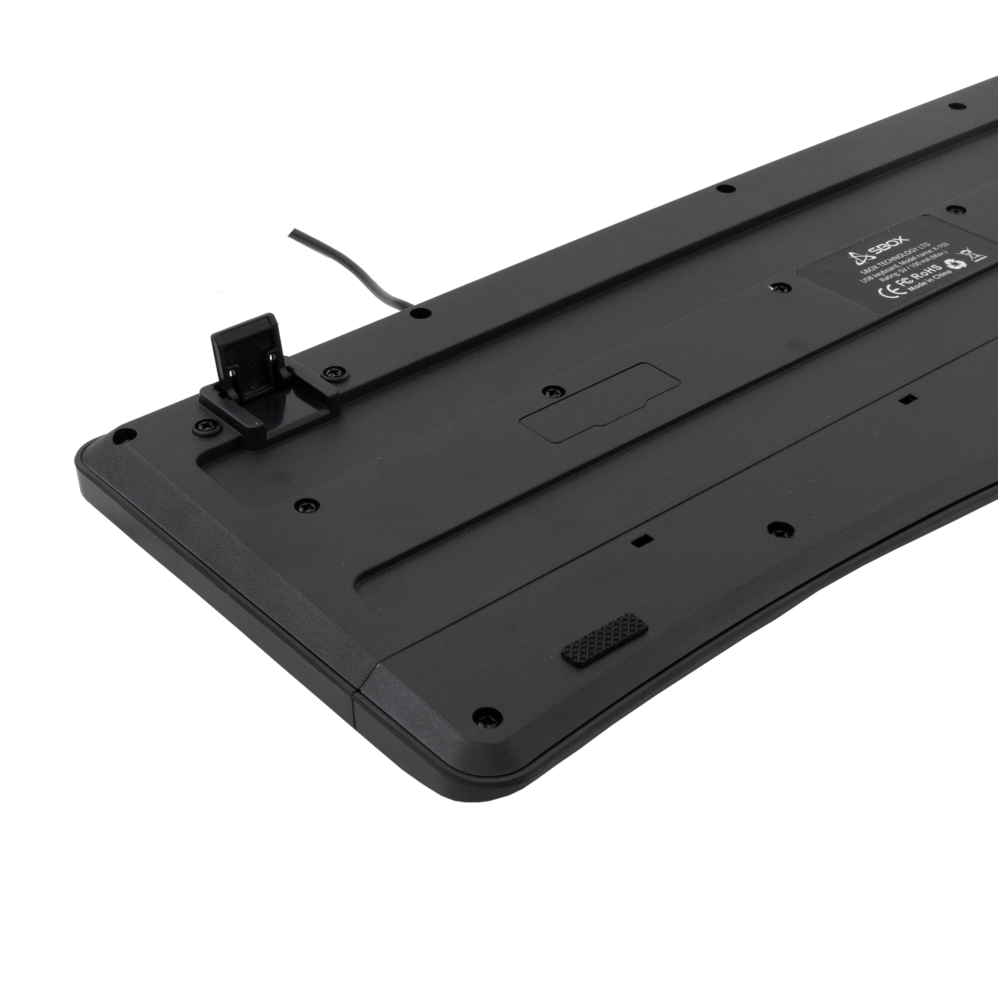 Sbox K-103 Keyboard US Black