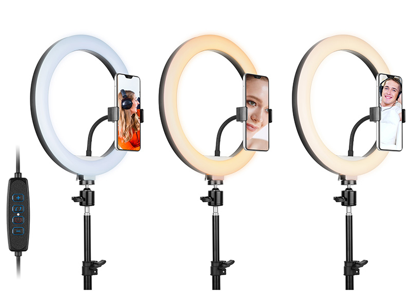 Tracer 46745 LED Ring Lamp 30cm with 210cm tripod
