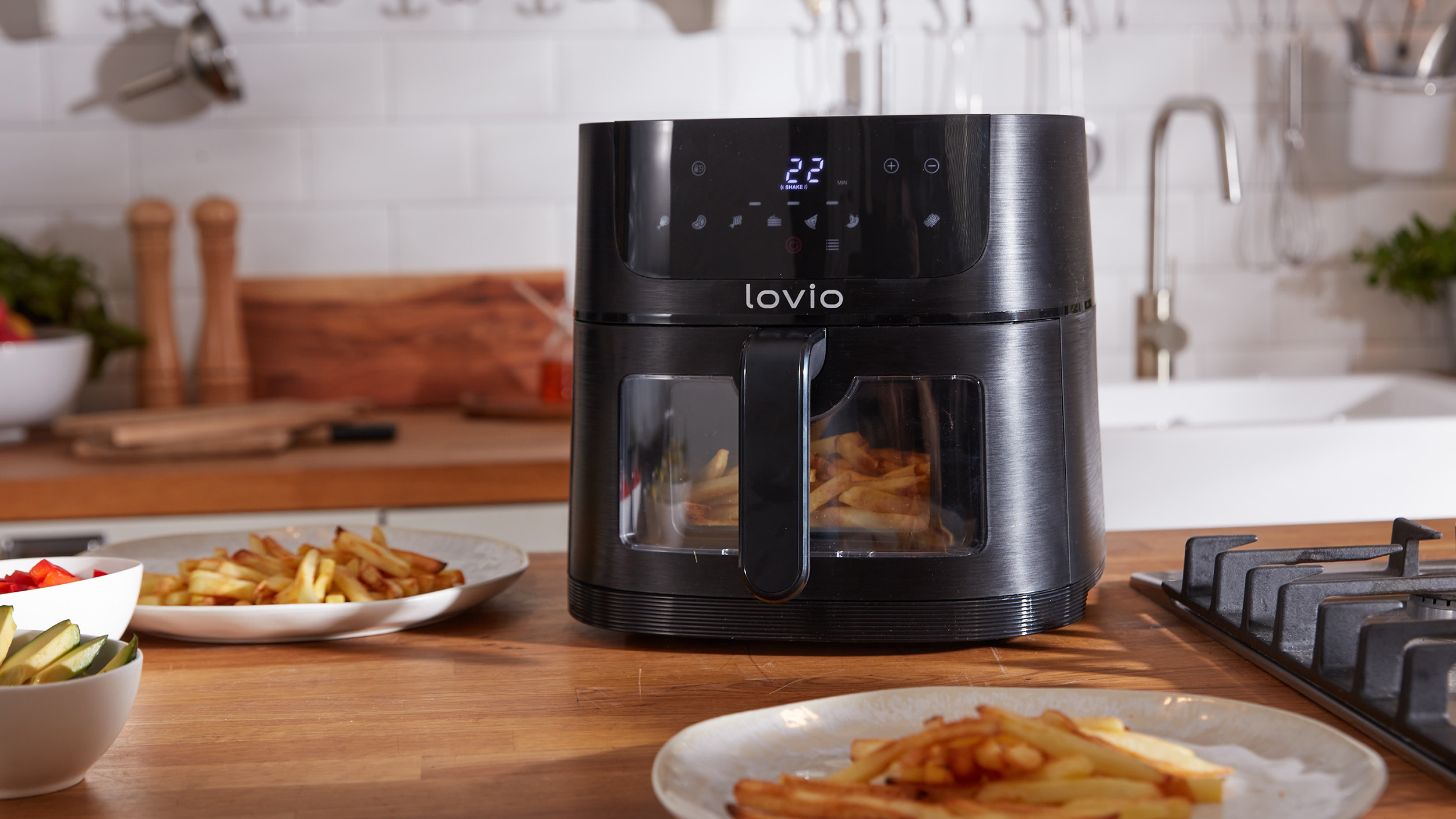 Lovio LVAF002BK PureFry XL Smart 6L Black