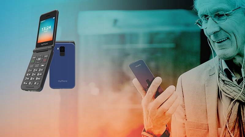 MyPhone Flip LTE Dual Black/Blue
