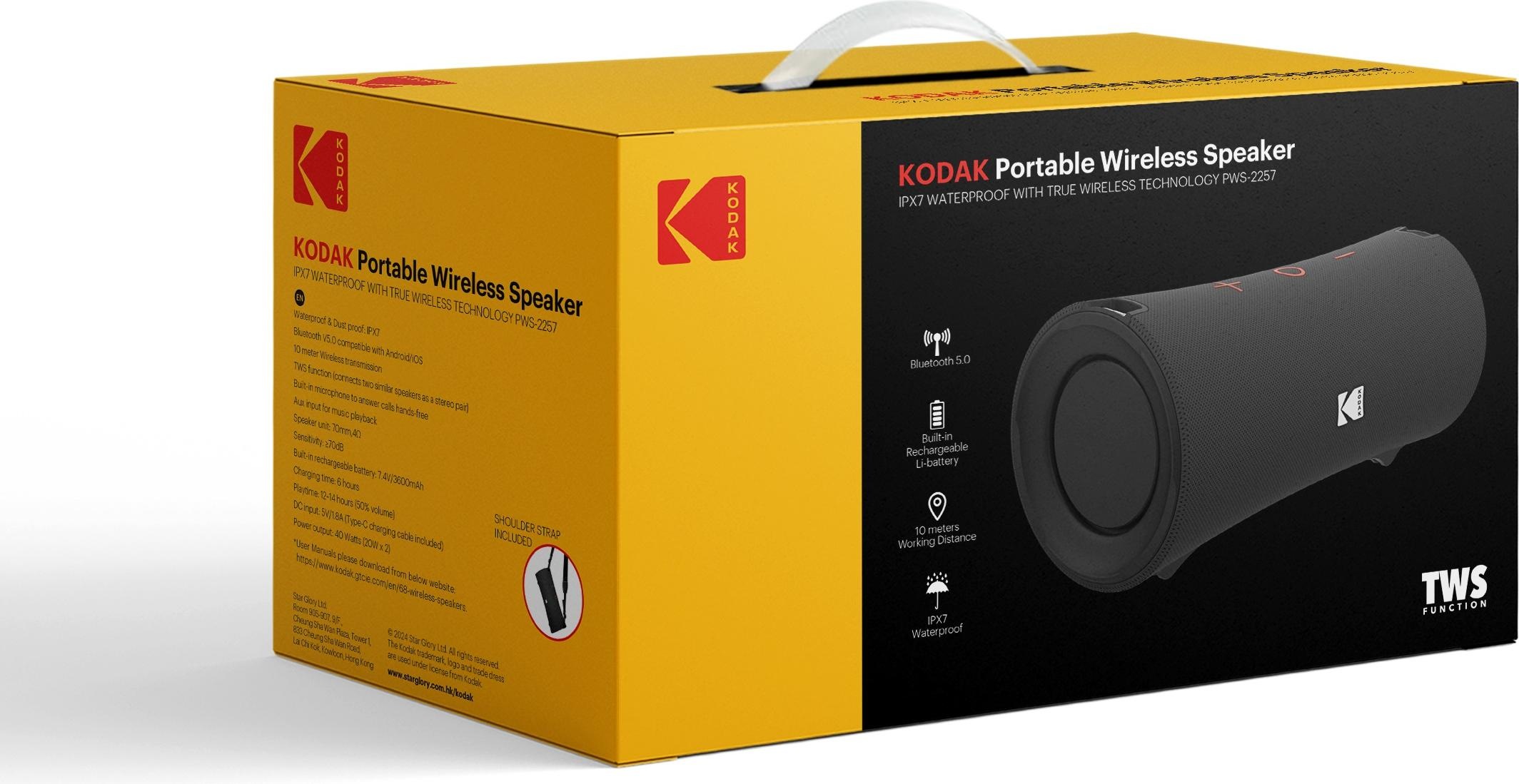 Kodak PWS-2257 Portable Wireless Speaker