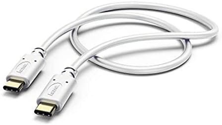 Hama 00183328 Charging/Data Cable, USB Type-C - USB Type-C 1.5m White