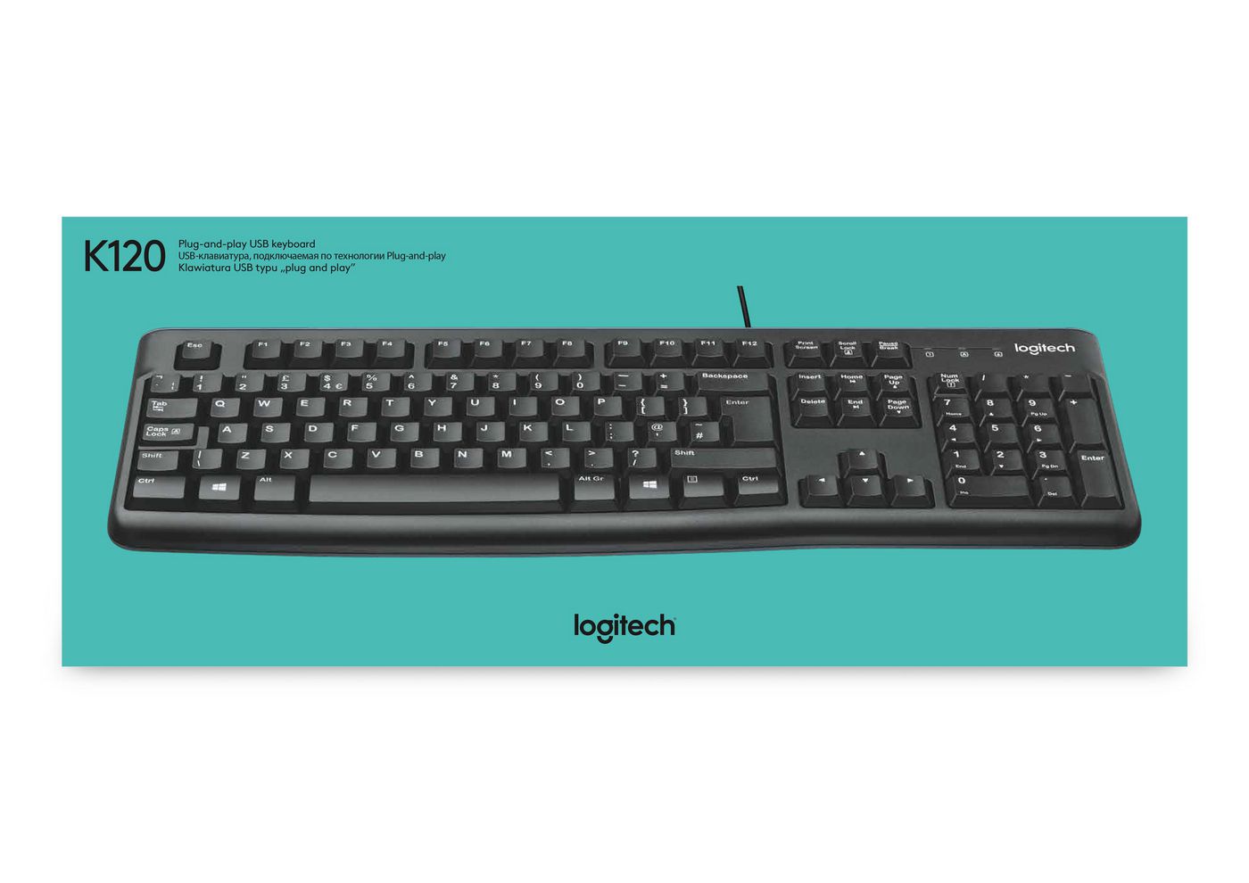 Logitech K120 US layout black (920-002479)