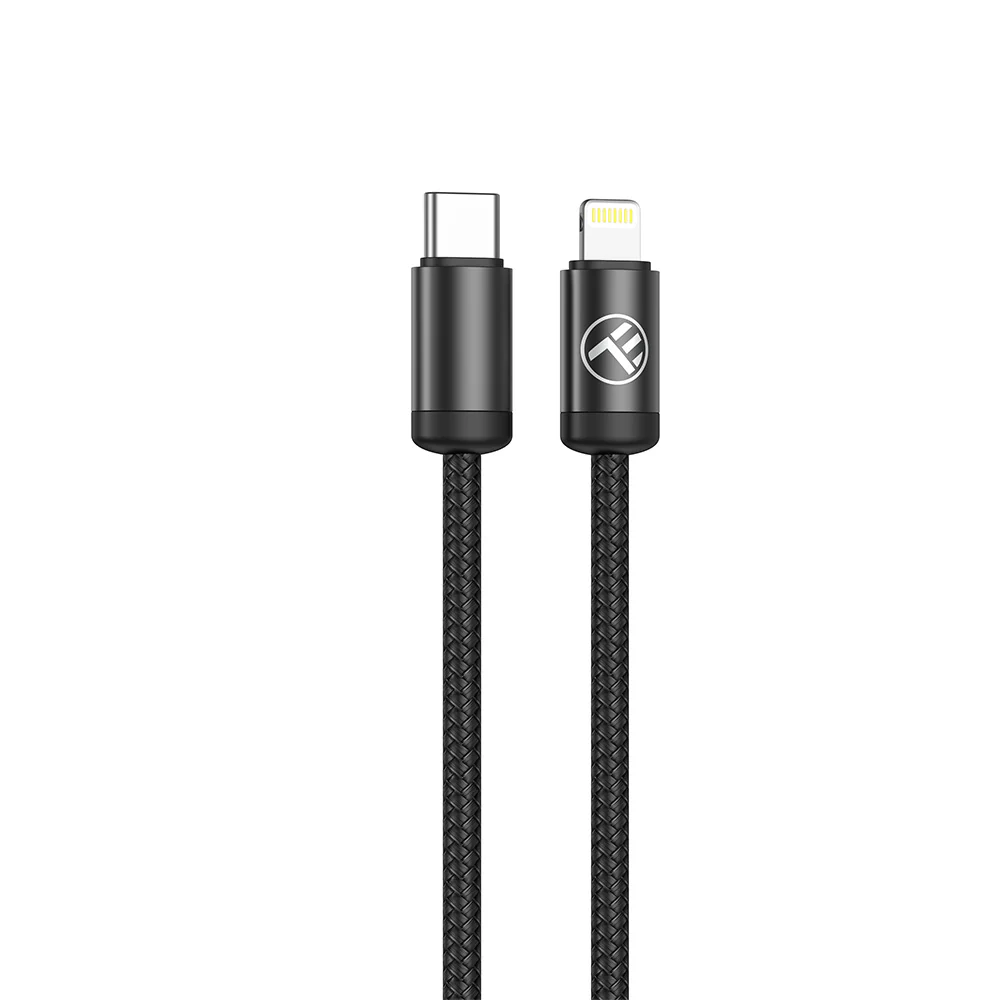 Tellur Minimalist USB-C to Lightning  Cable 3A 1m PD27W Black