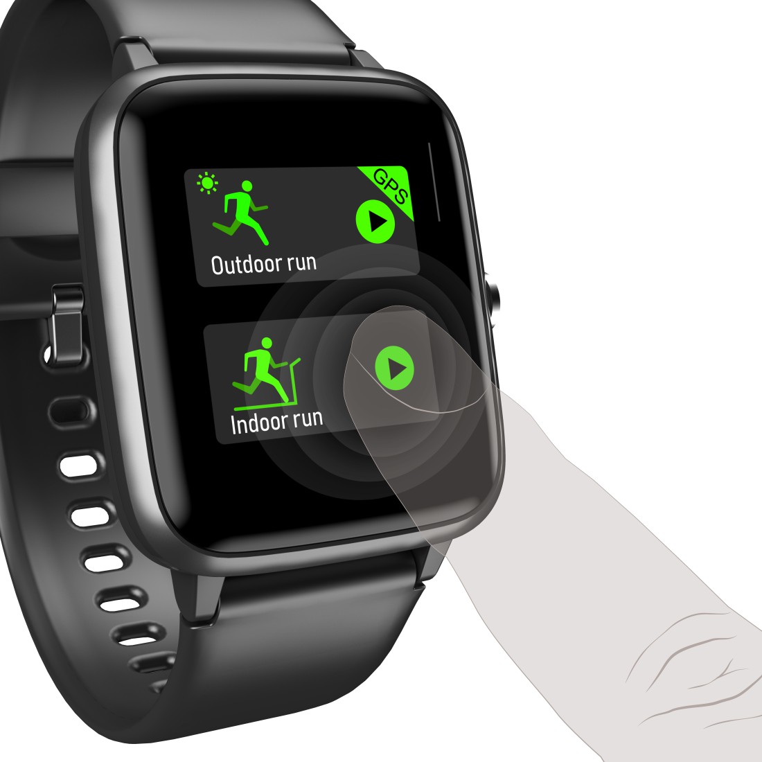 Hama 00178606 Fit Watch 5910 Black/Grey