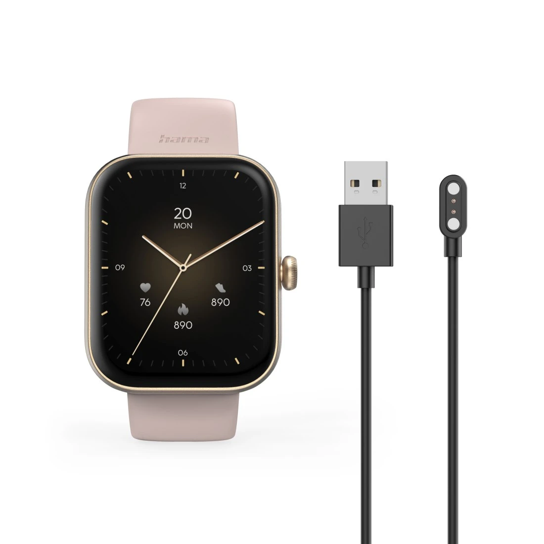 Hama 00178615 Fit Watch 5000 Rose Gold