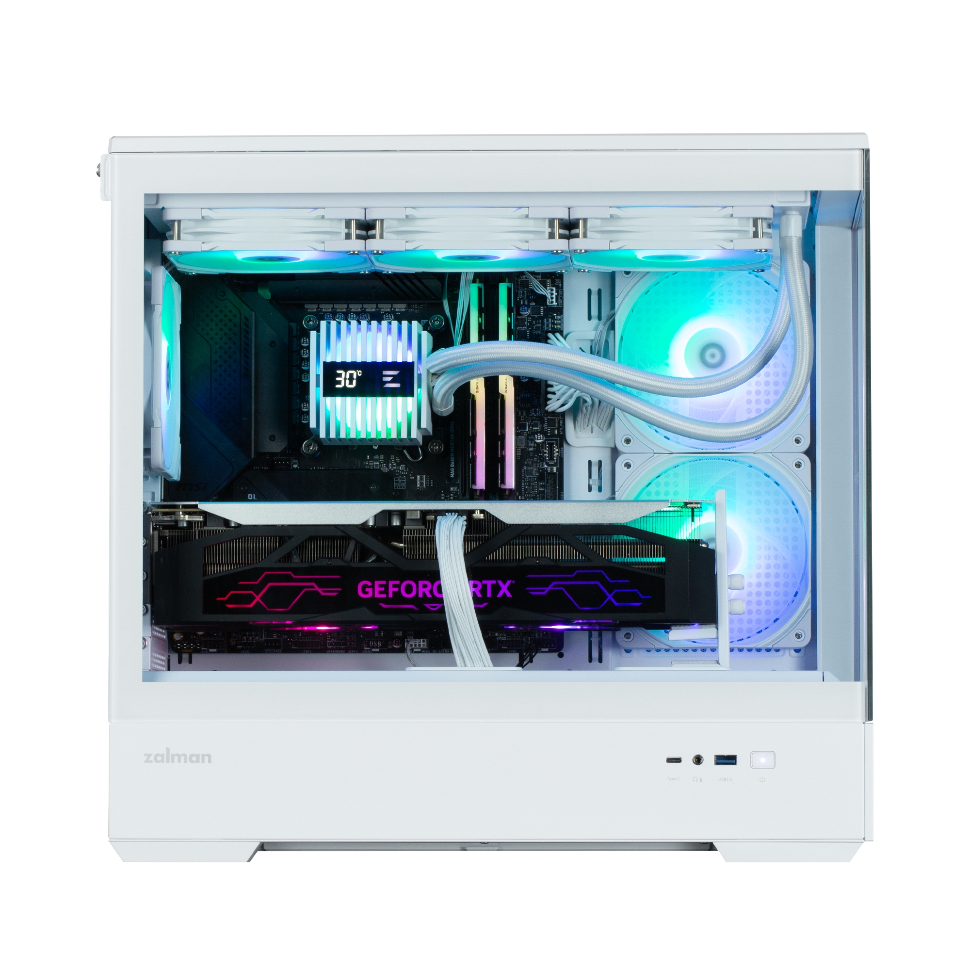 Zalman P30 White V2 ARGB Fan x3