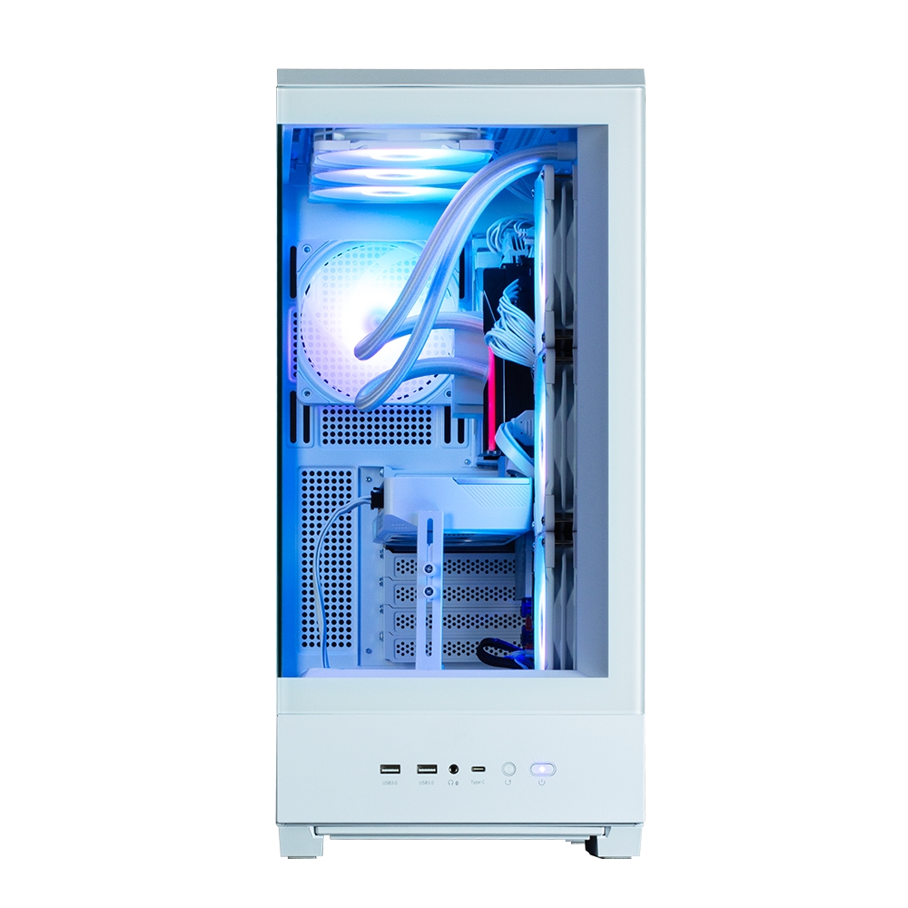 Zalman P50 DS  White, ARGB Fan x4