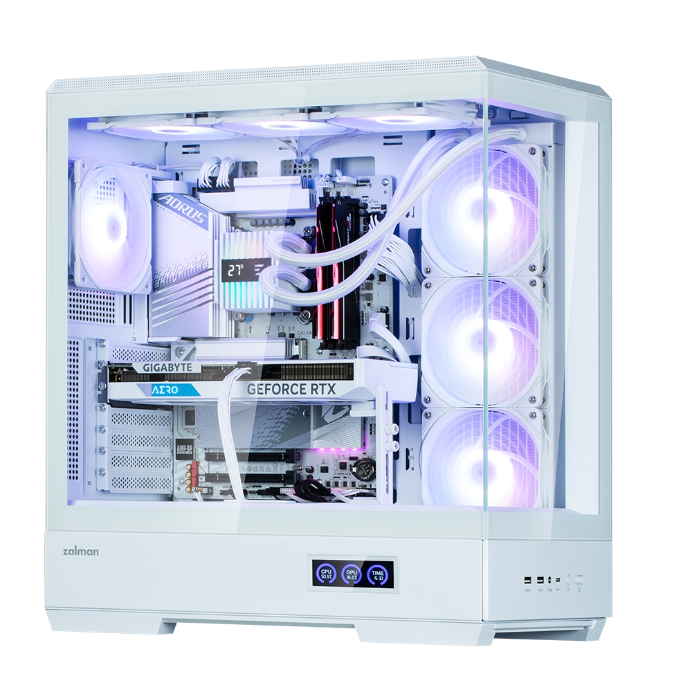 Zalman P50 DS  White, ARGB Fan x4