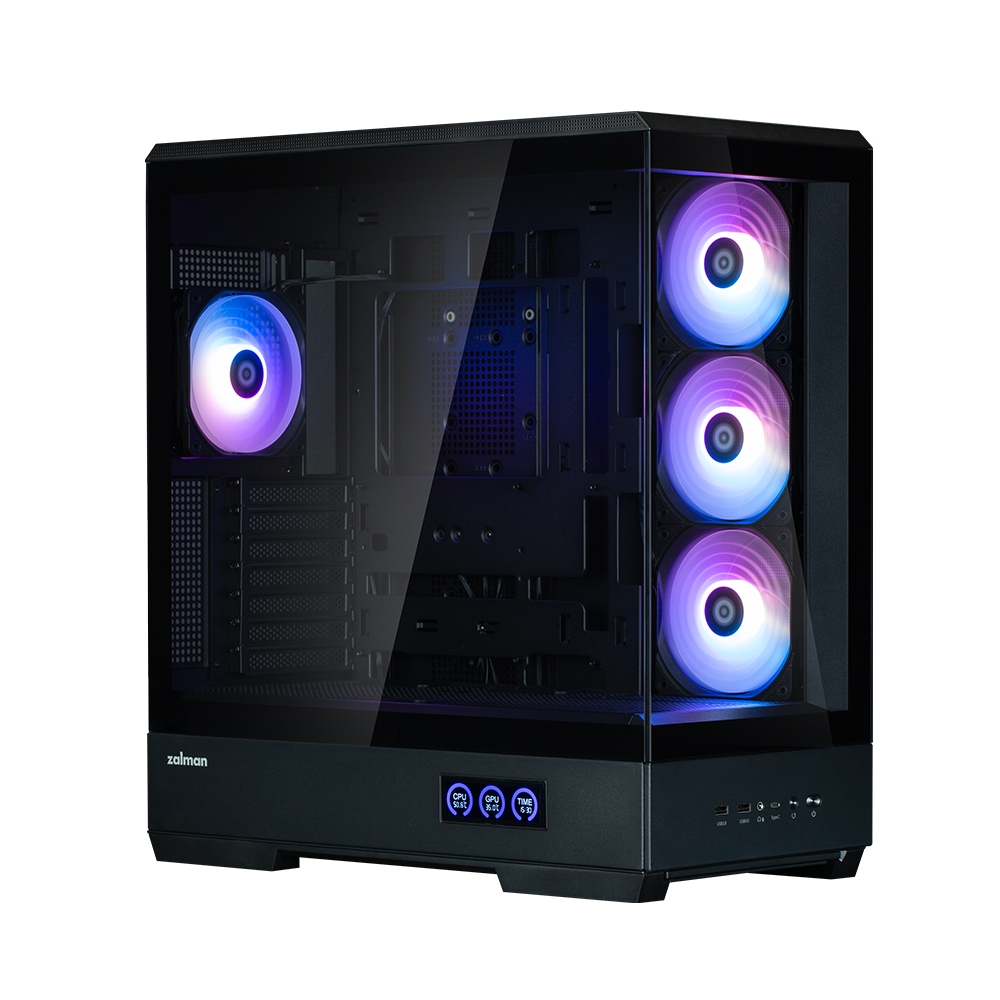 Zalman P50 DS Black, ARGB Fan x4