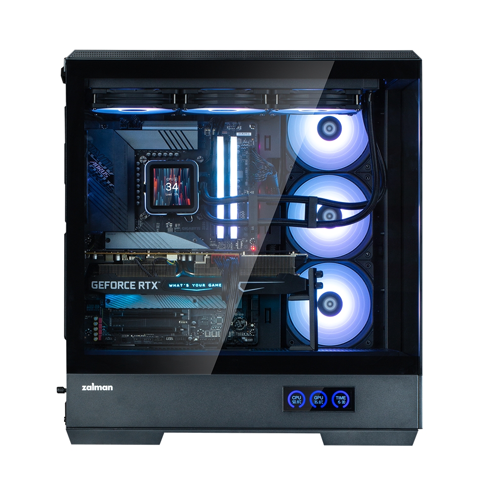 Zalman P50 DS Black, ARGB Fan x4