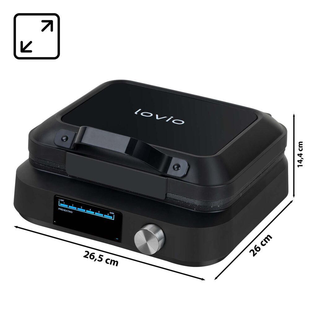 Lovio LVWF002BK Waffle Maker 1500W Black