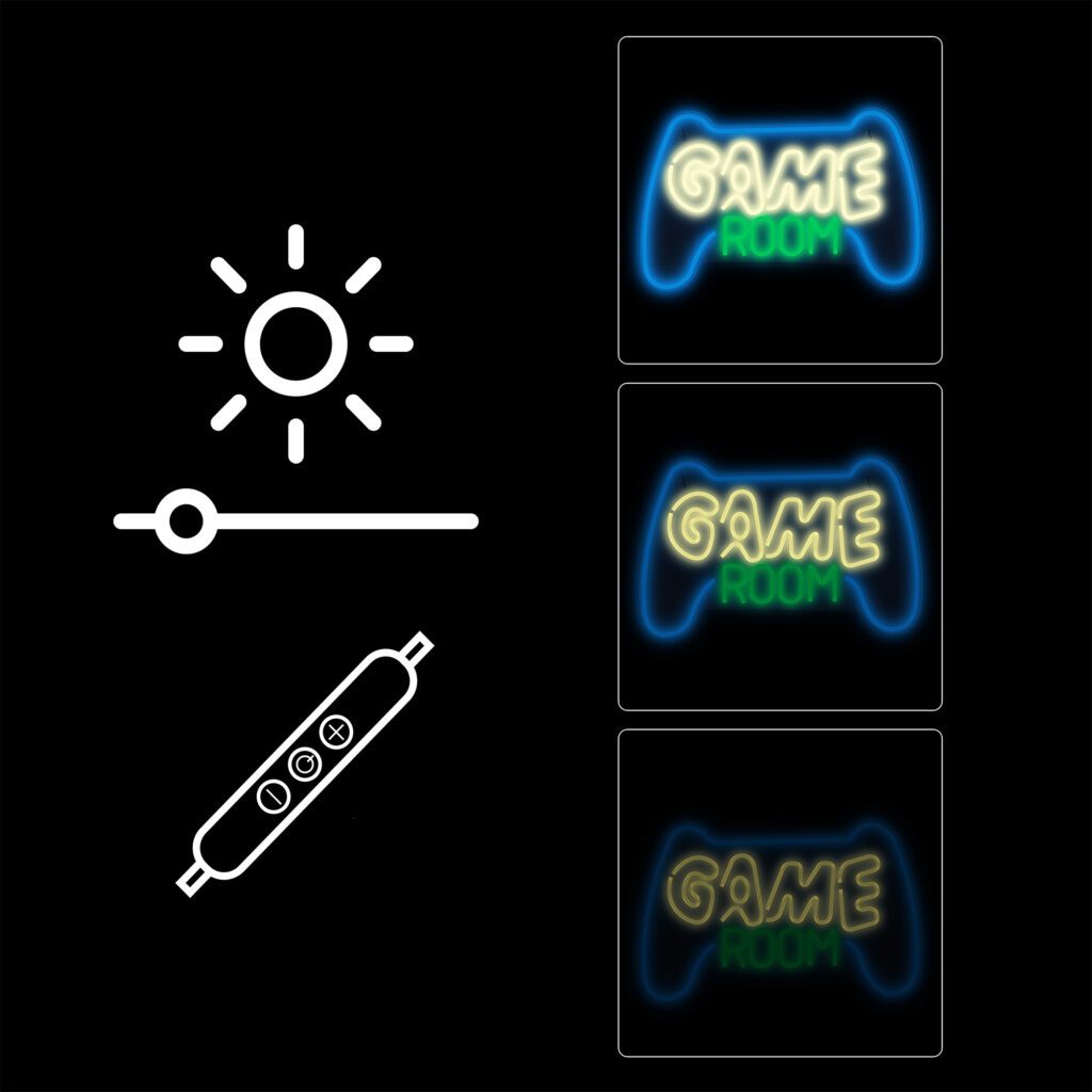 Manta SNL100MT Style Neon Lights Gamepad GameRoom