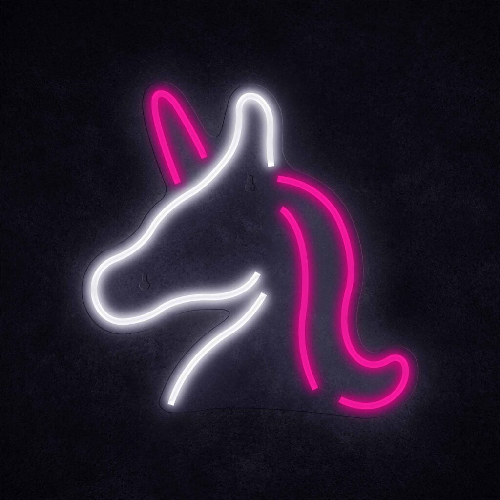 Manta SNL101WH Style Neon Lights Unicorn white-pink