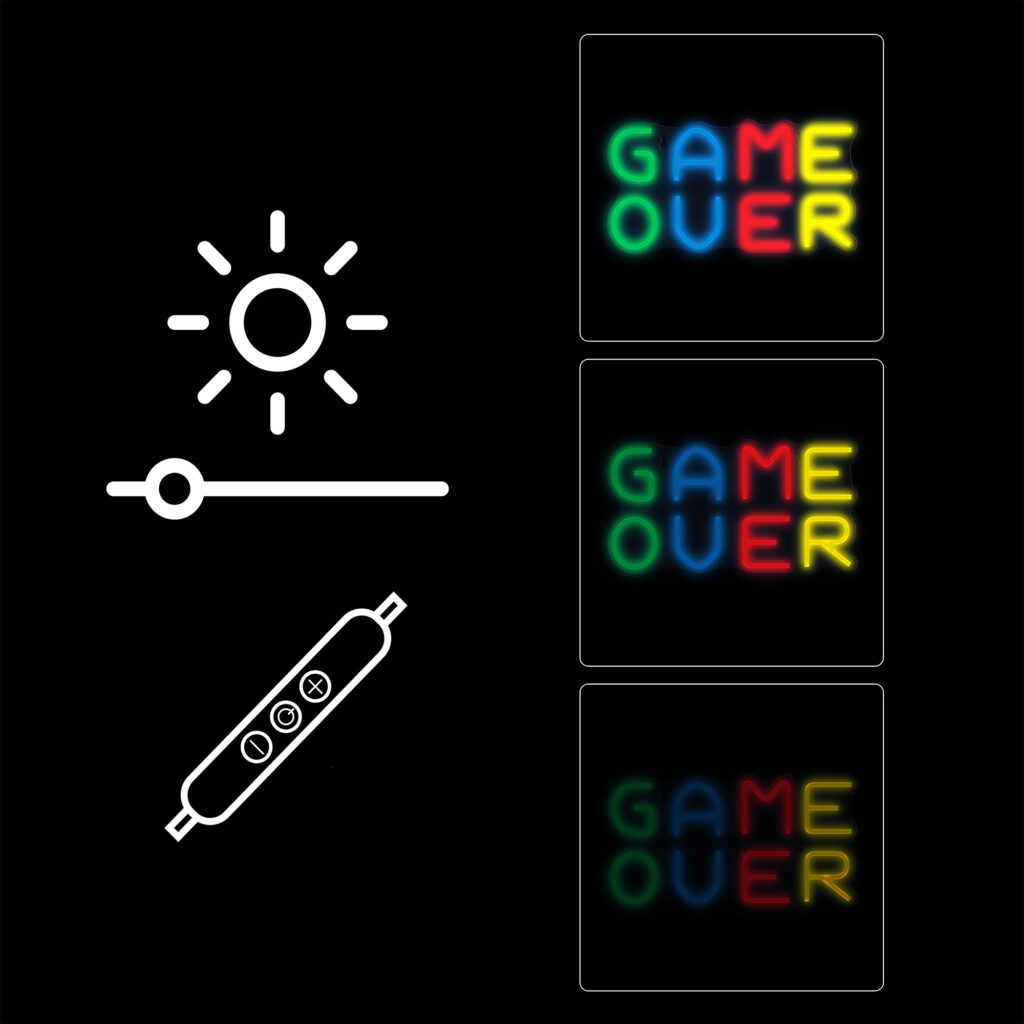 Manta SNL102MT Style Neon Lights Game Over
