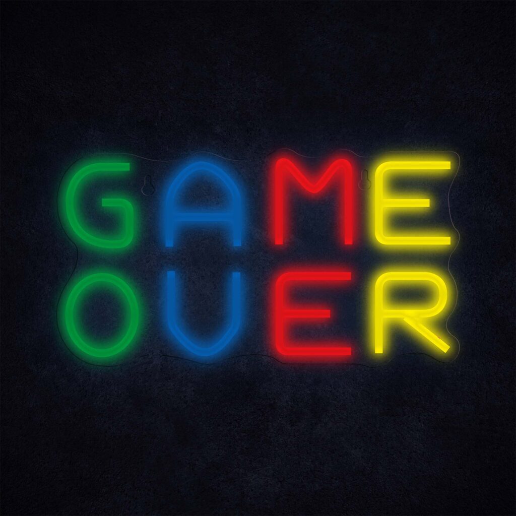 Manta SNL102MT Style Neon Lights Game Over