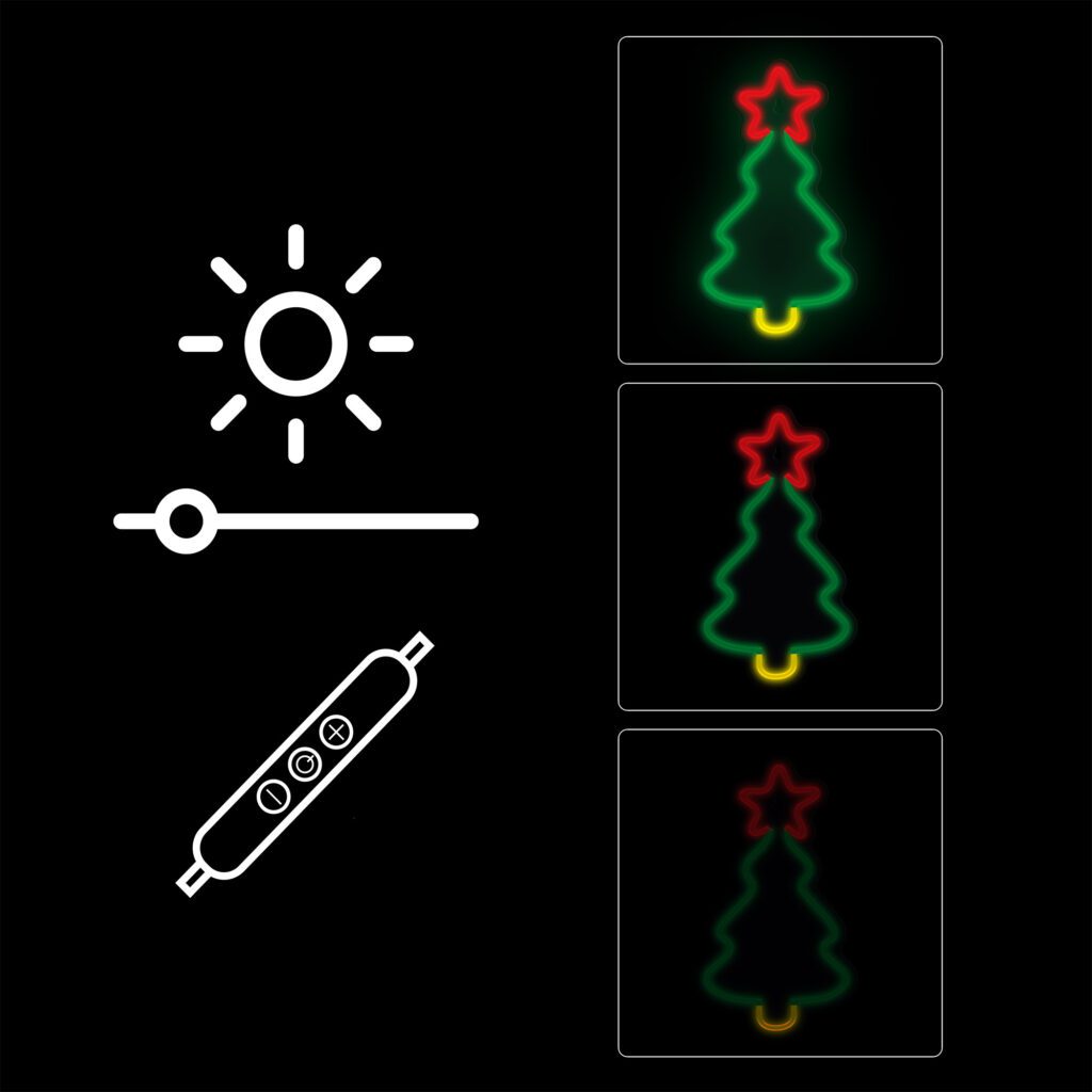 Manta SNL106MT Style Neon Lights Christmas Tree