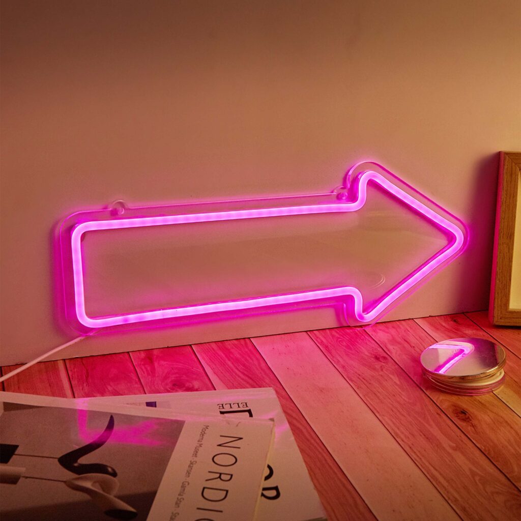 Manta SNL107PK Style Neon Lights Arrow pink
