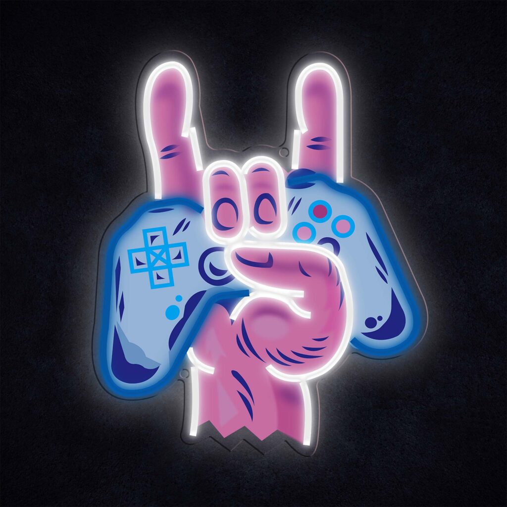 Manta SNL109MT Style Neon Lights Hand With Gamepad