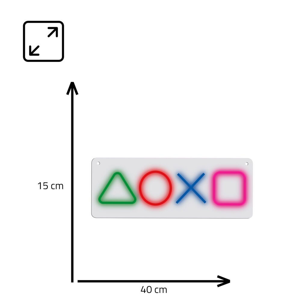 Manta SNL111MT Style Neon Lights Gaming Symbols