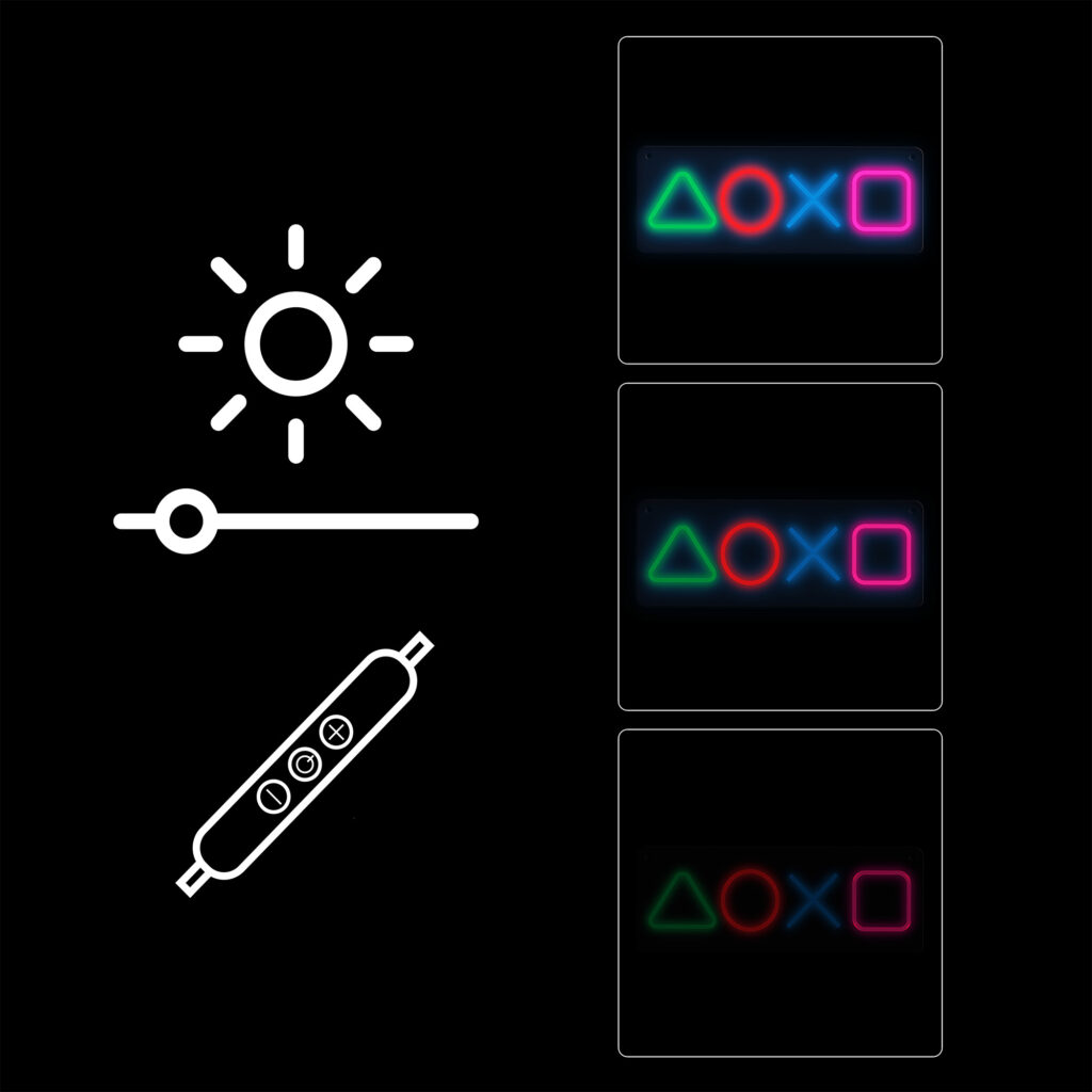 Manta SNL111MT Style Neon Lights Gaming Symbols