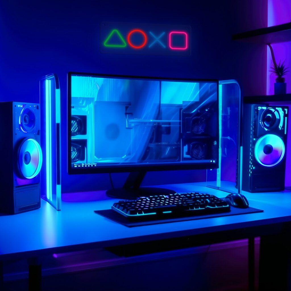 Manta SNL111MT Style Neon Lights Gaming Symbols