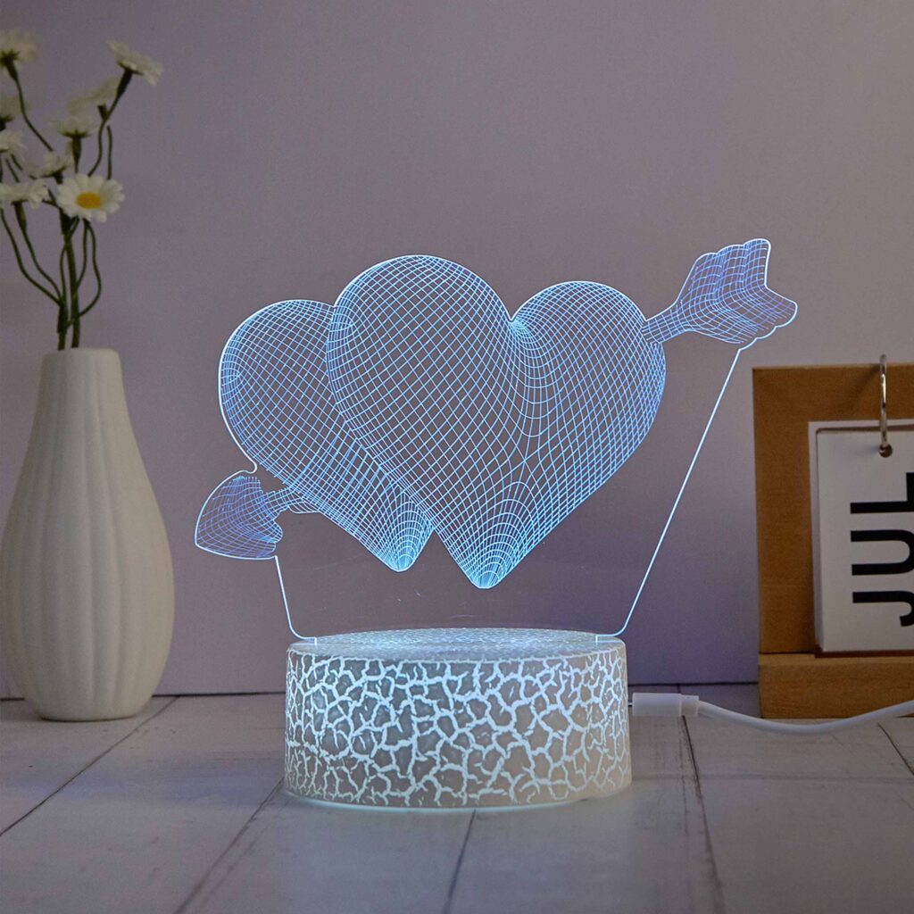 Manta SNL115RGB LED lamp Light decoration Heart RGB 3D