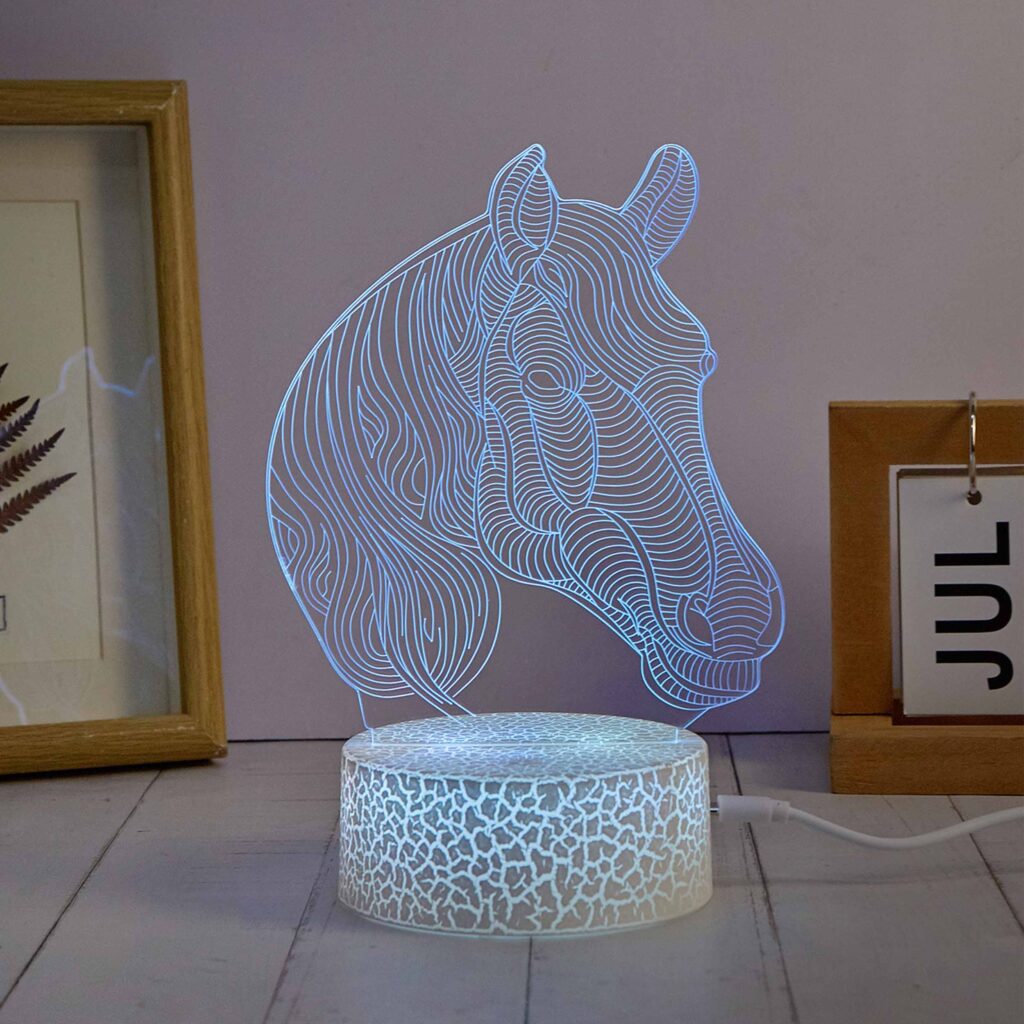 Manta SNL116RGB LED lamp Light decoration Horses RGB 3D