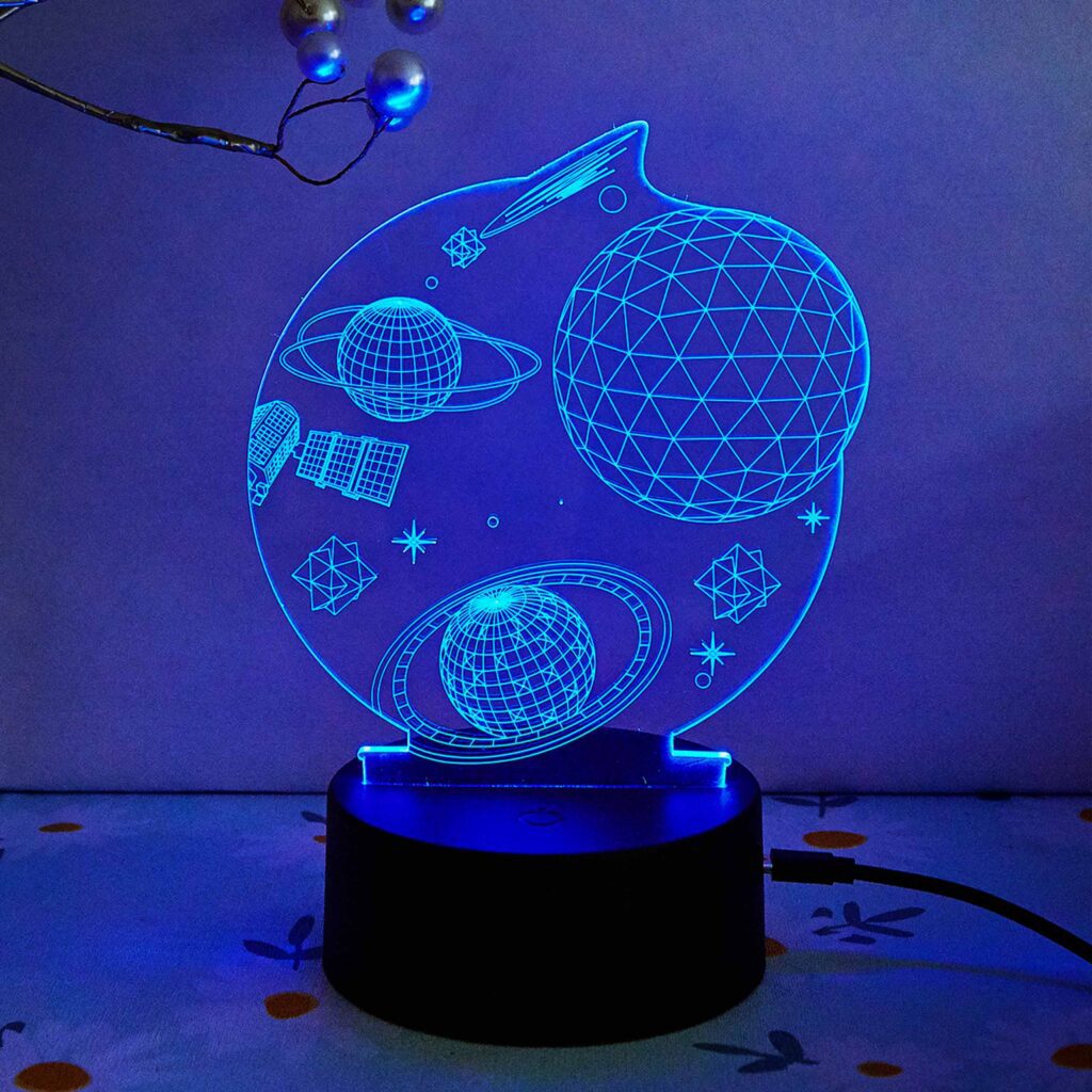 Manta SNL118RGB LED lamp Light decoration Kosmos RGB 3D