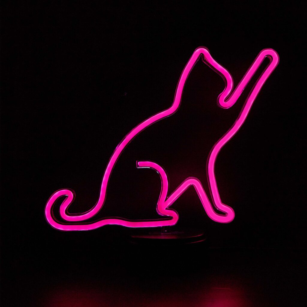 Manta SNL80PK LED lamp Light decoration Cat 2 pink