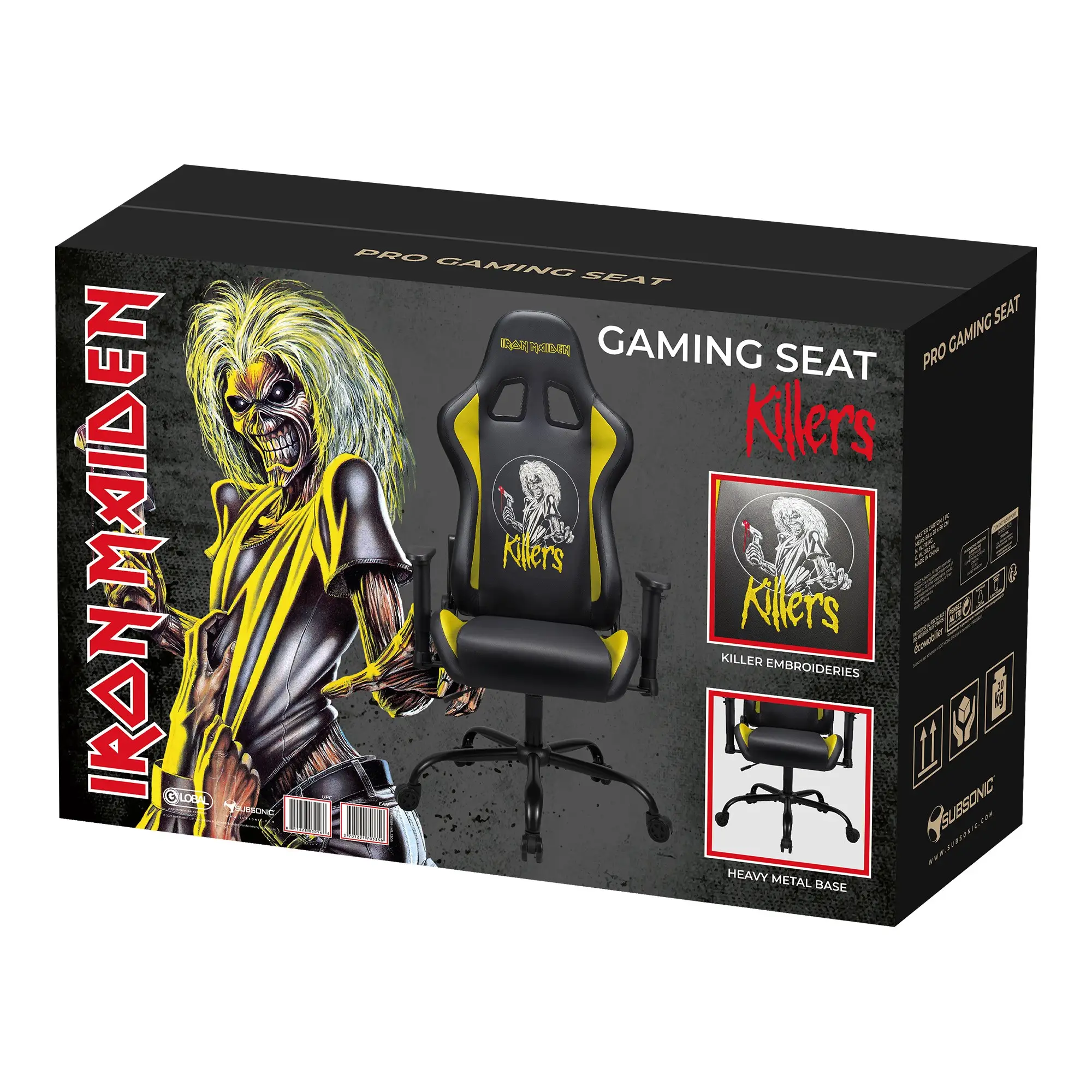 Subsonic Pro Gaming Seat Iron Maiden Killers