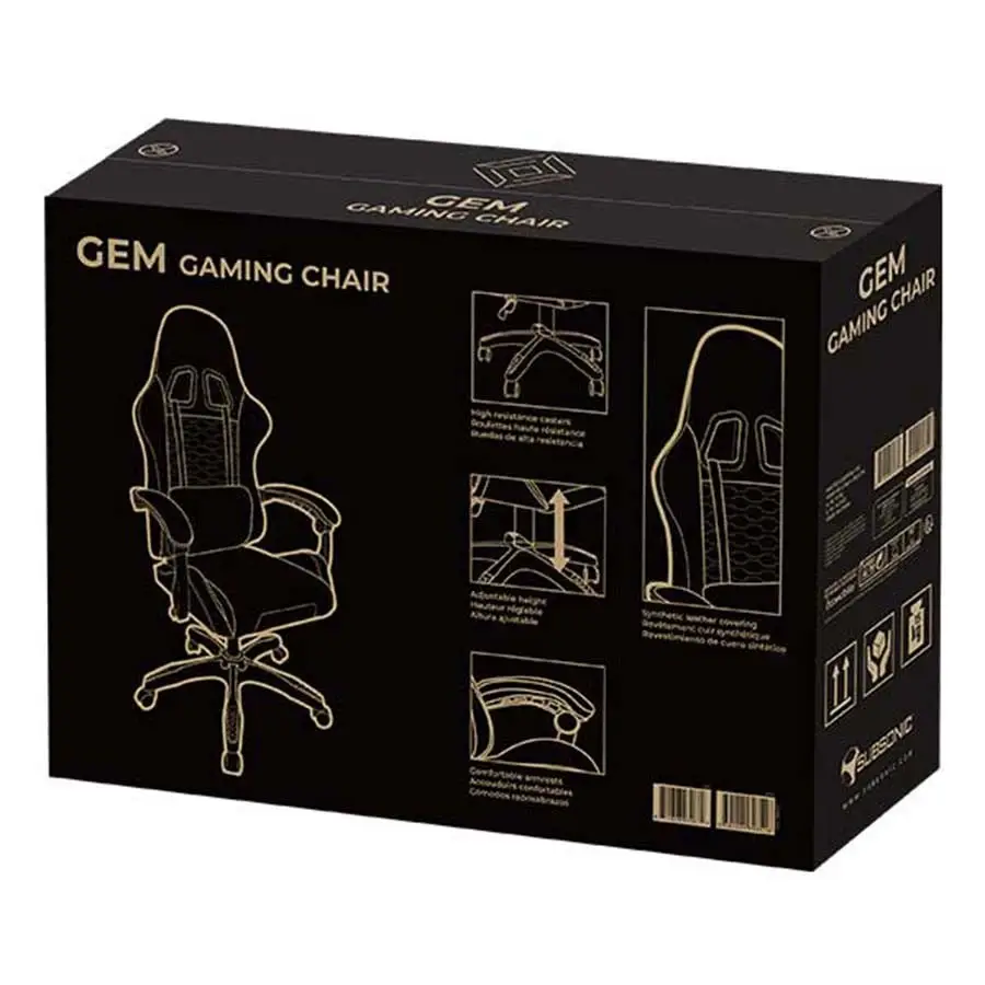 Subsonic Black Gaming Chair GEM