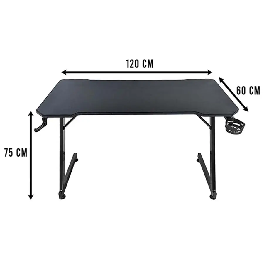 Subsonic Black Gaming Desk GEM