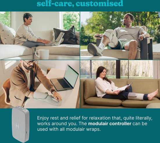 Homedics SR-CMXKE10HBND  Modulair Compression System Knee Wrap + Controller