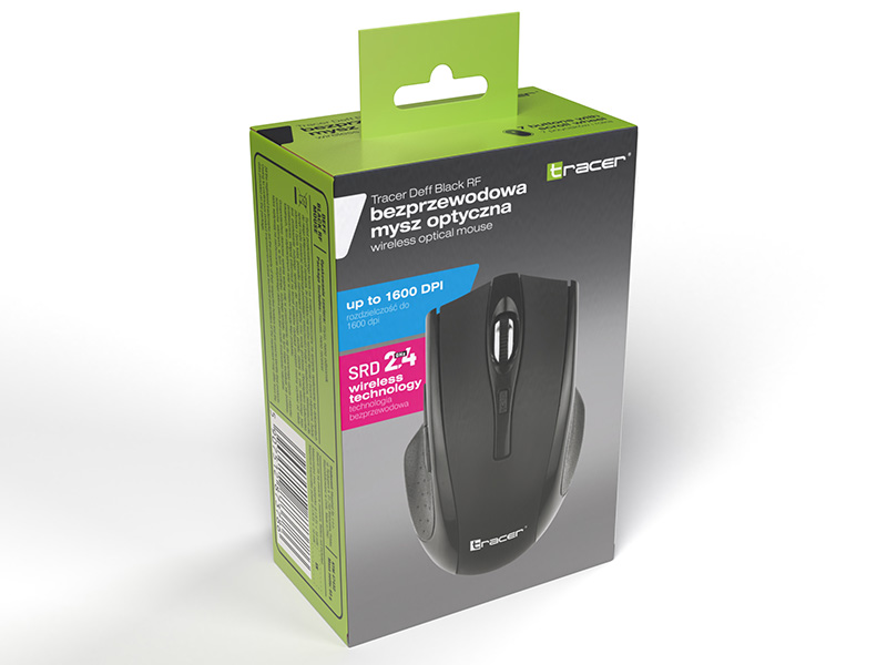 Tracer 47432 Wireless Optical Mouse RF 2,4Ghz/BT Black